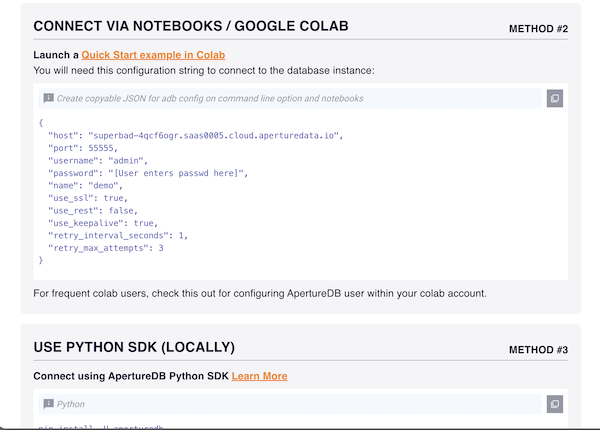 JSON string in Cloud interface