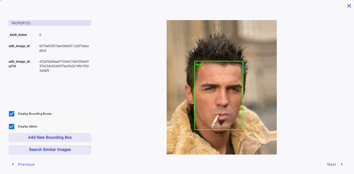 Result from Face Detection