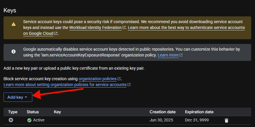 Add Key