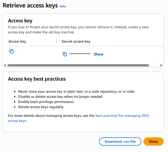 Name Access Key