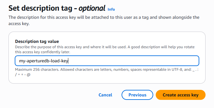Name Access Key