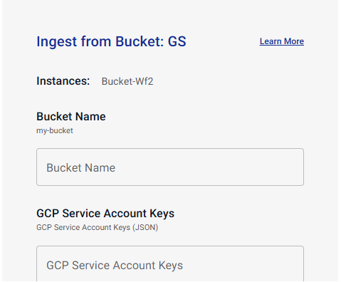 GS Options setup dialog