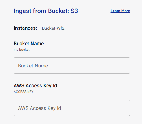 S3 Options setup dialog