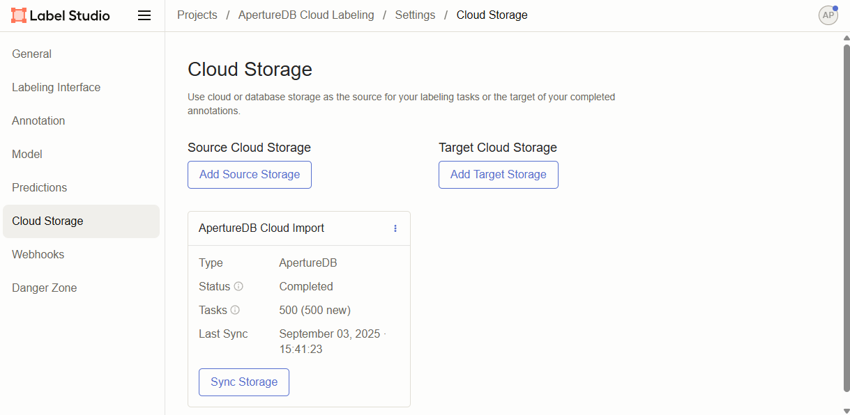 Label Studio Cloud Synced