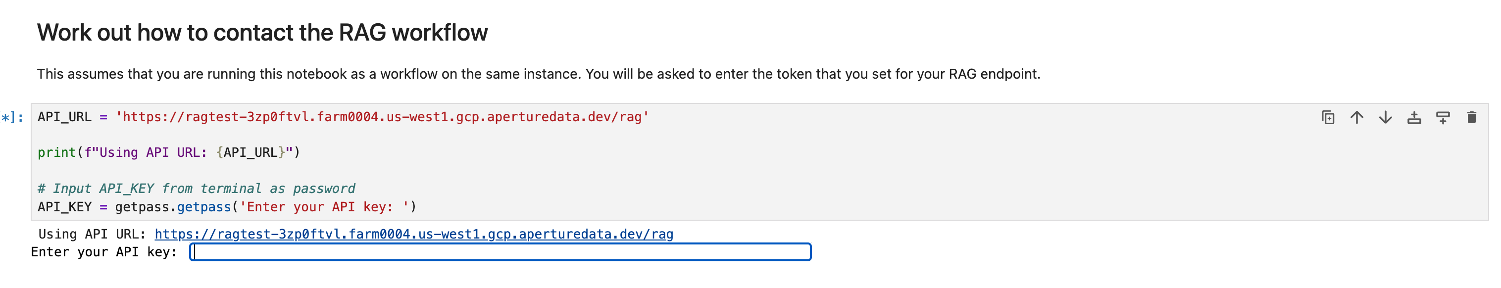 Prompt for authorization token